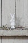 Storefactory Velikonoční dekorace ALICE 15 cm, bílá barva, porcelán