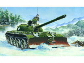 Trumpeter Slepovací model tank T-55 s radlicí BTU 1955 1:35