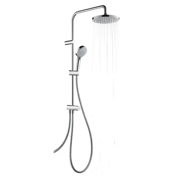 Hansgrohe Showerpipe 200 Reno chrom / Sprchový set / hlavová a ruční sprcha / sprchová tyč Crometta / QuickClean (26272000)
