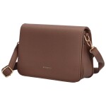 Elegantní dámská koženková crossbody Julys, béžovo-hnědá