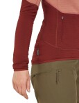 ICEBREAKER Wmns 400 RealFleece Descender LS Z, Cedar Wood/Port/Cb (vzorek) velikost: S