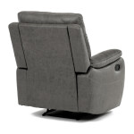 Polohovací křeslo, šedá, látka vintage, TV-4092 GREY3