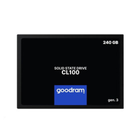 GOODRAM SSD CL100 Gen.3 240GB, SATA III, 2.5", (R:520/W:400MB/s) EDF_490217