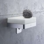 AXOR - Universal Dávkovač tekutého mýdla s držákem a poličkou, chrom 42819000