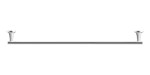 DURAVIT - Starck T Držák ručníků, délka 80 cm, chrom 0099431000