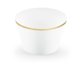 Košíčky na muffiny Elegant Bliss bílo-zlatý 4x7cm 6ks