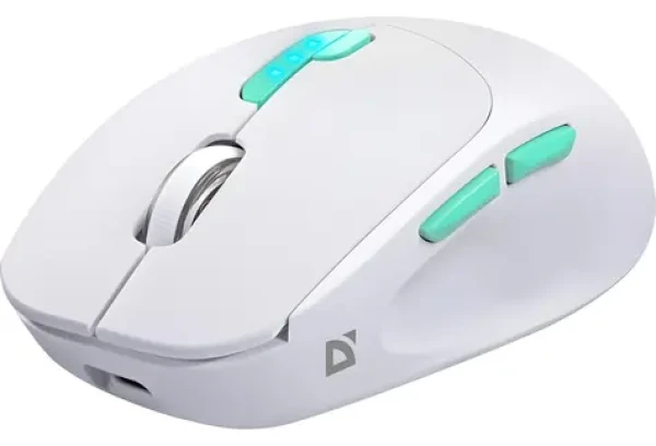 NITTA MM-307 bílá / Bezdrátová optická myš / RF a Bluetooth / 1600 DPI / 6 tlačítek (52307)