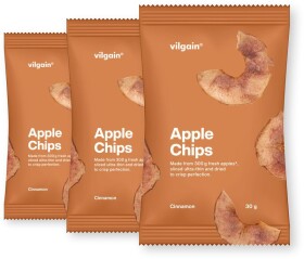 Vilgain Jablečné chipsy – 3× skořice 30 g
