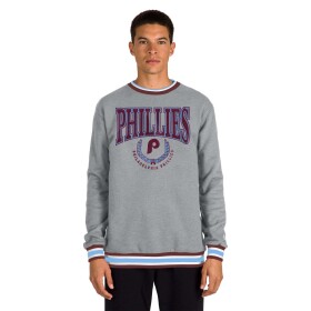 New Era Pánská mikina Philadelphia Phillies MLB Throwback Crew Sweatshirt Velikost: S