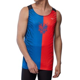 Běžecké tílko Mizuno DryAeroFlow Graphic Tank J2GAC00399 Velikost textilu: XXL