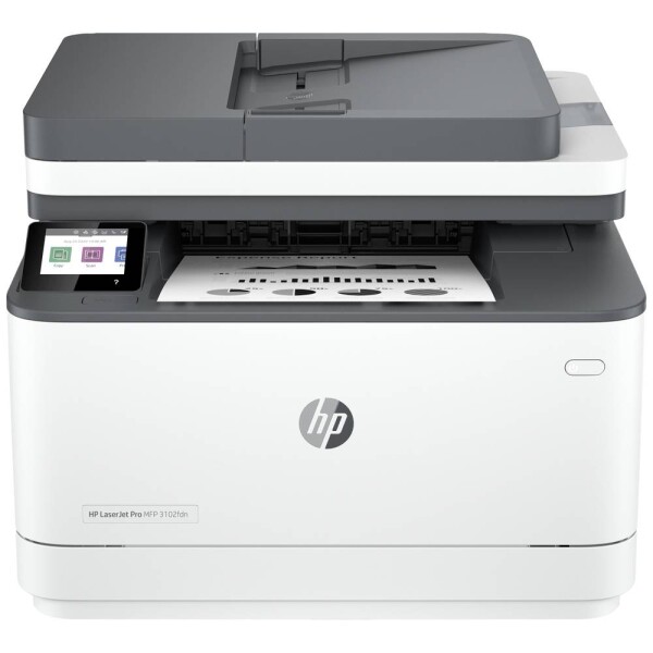 HP LaserJet Pro MFP 3102 fdn multifunkční tiskárna laserová černobílá A4 tiskárna, skener, kopírka, fax duplexní, LAN, USB, Služba HP Instant Ink, ADF