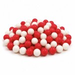 Cukrové perly SweetArt červené a bílé 7 mm (40 g)