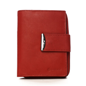 Praktická dámská kožená peněženka Karina, červená