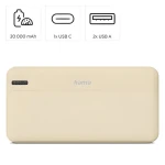 Hama Pocket 20 písková / Powerbanka / 20000 mAh / 2x USB-A / 1x USB-C / 5V / 2,1A