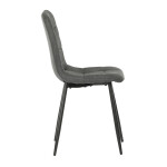 Jídelní židle, šedá, látka, CT-281 GREY2