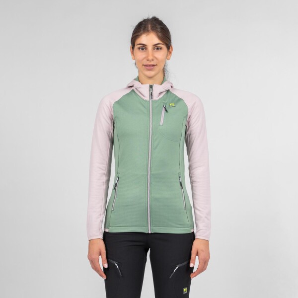 KARPOS Odle Evo W Hoodie Full Zip Fleece, Hedge/Lilac velikost: S