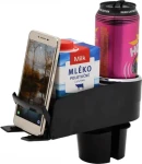 Compass Držák nápojů a telefonu SELECT / Držák do auta / pro telefony do 72 mm / 2x nápoj 0,5 l / otočný (06271)