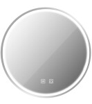 REA - Zrcadlo LED 50cm MMJ BRUSH SILVER HOM-06549