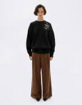 Thinking MU Flower Rope Black Jimena Sweatshirt BLACK XS
