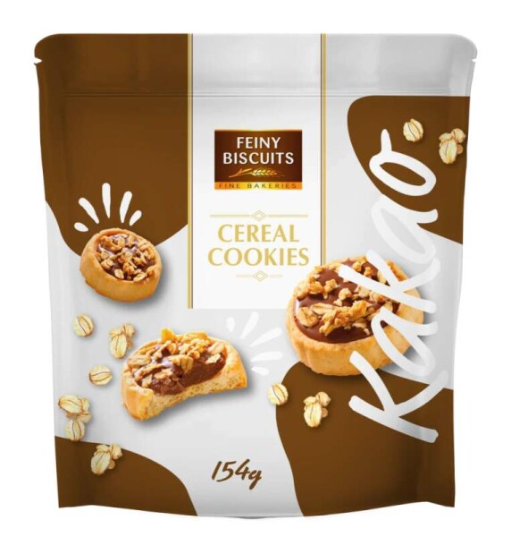 Feiny Biscuits Sušenky s kakaovým krémem a müsli 154g