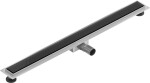 MEXEN/S - Flat MGB odtokový žlab 80 cm černá sklo 1026080-15