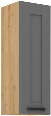 Horní skříňka Luna 30 G-90 1F Barva korpusu: Dub artisan, Barva dvířek: Dust Grey