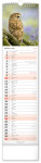 Nástěnný kalendář vázankový/kravata 2026 NOTIQUE - Lesní zvěř – Lesná zver, 12 x 48 cm