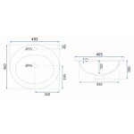 REA - Zápustné umyvadlo Dalia REA-U4122