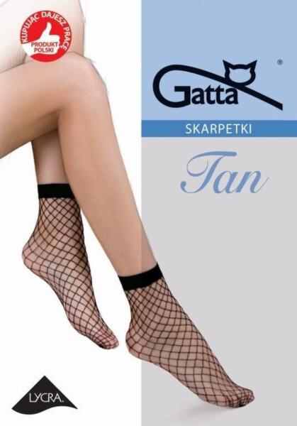 Síťované ponožky kabaretky Gatta Tan nr 2 nero/černá Univerzální