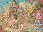 HEYE Puzzle Země jógy