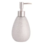 MSV OMAN dávkovač mýdla stříbrný / keramika / 280 ml (3700703999683)