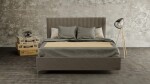 Materasso Čalouněná postel BELLATRIX boxspring ROZMĚR: 2x (100x200) cm - boxspring,šedá