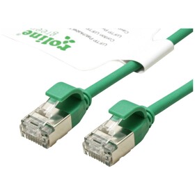 Roline green 21.44.3335 RJ45 síťové kabely, propojovací kabely CAT 6A U/FTP 2.00 m zelená nestíněný, bez halogenů, samozhášecí 1 ks