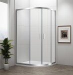 POLYSAN - EASY čtvrtkruhová sprchová zástěna 900x800, L/R, čiré sklo EL2815