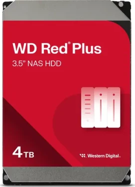 WD Red Plus (EFPX) 4TB / HDD / 3.5" SATA III / 5 400 rpm / 256MB cache / pro NAS
