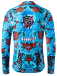 Cyklodres CYCOLOGY Winter Ashanti, blue, pánský, dlouhý rukáv (Motiv Ashanti, velikost S)