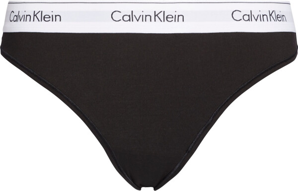 Dámská tanga Plus Size Thong Modern Cotton 000QF5117E001 černá Calvin Klein