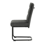 Jídelní židle, šedá, látka, DCL-P3107 GREY2