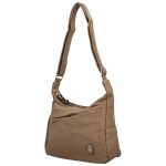 Stylová dámská koženková crossbody kabelka Arleta, béžová