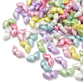 Akrylové korálky - křídla - barevný mix - 21,5 x 9 x 6,5 mm - 10 ks