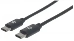 Manhattan kabel Hi-Speed USB-C samec USB-C samec 0.5m / černá (354868)