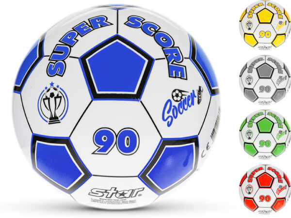 Míč 23cm fotbalový 5barev 10m+ v síťce