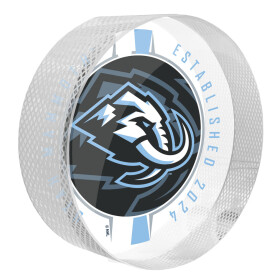 Mustang Puk Utah Mammoth NHL Crystal Puck - Ribbon