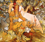 Nástěnný kalendář 2027 vázankový Helma Alfons Mucha