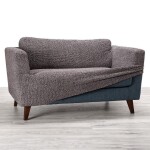 Bielastické potahy VITTORIA šedá křeslo (š. 60 - 110 cm)