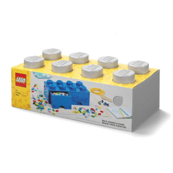 LEGO úložný box 8 s šuplíkem 25 x 50 x 18 cm šedá (40061740)