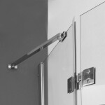 Aquatek - Better B5 CHROM Sprchové dveře do niky čiré sklo 8mm, 101-105x195cm, varianta levá BETTERB5105-13