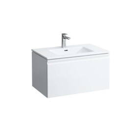 Laufen - Pro S Skříňka s umyvadlem, 80x50 cm, 1 zásuvka, lesklá bílá H8609634751041