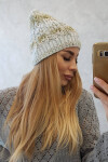 Fleecová čepice Melisa K241 mint+olive UNI