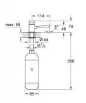 GROHE - Příslušenství Dávkovač tekutého mýdla, chrom 36194000